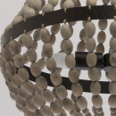 Niezwykła lampa wisząca z drewnianymi koralami RegenBogen Loft 679010704