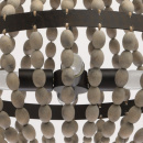 Niezwykła lampa wisząca z drewnianymi koralami RegenBogen Loft 679010704