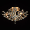 Nowoczesna 3-punktowa lampa sufitowa, satynowo-srebrna, kryształy MW-LIGHT 345012303