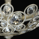 Nowoczesna 3-punktowa lampa sufitowa, satynowo-srebrna, kryształy MW-LIGHT 345012303