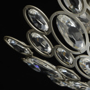 Nowoczesna 3-punktowa lampa sufitowa, satynowo-srebrna, kryształy MW-LIGHT 345012303