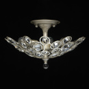 Nowoczesna 3-punktowa lampa sufitowa, satynowo-srebrna, kryształy MW-LIGHT 345012303