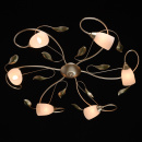 Nowoczesna 6-ramienna oprawa sufitowa w stylu kwiatowym MW-LIGHT Flora 334013006