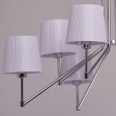 Nowoczesna 8-ramienna lampa sufitowa, różowe, plisowane klosze akrylowe 103010308