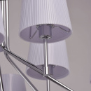 Nowoczesna 8-ramienna lampa sufitowa, różowe, plisowane klosze akrylowe 103010308
