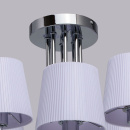 Nowoczesna 8-ramienna lampa sufitowa, różowe, plisowane klosze akrylowe 103010308