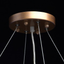 Nowoczesna, duża lampa wisząca, mosiężne wykończenie, kryształy RegenBogen 121011312