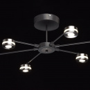 Nowoczesna lampa sufitowa LED na 6 żarówek RegenBogen Techno 632015406