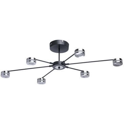 Nowoczesna lampa sufitowa LED na 6 żarówek RegenBogen Techno 632015406