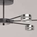 Nowoczesna lampa sufitowa LED na 6 żarówek RegenBogen Techno 632015406