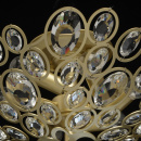 Nowoczesna lampa sufitowa na 6 żarówek, złote wykończenie MW-LIGHT Crystal 345012406