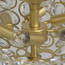 Nowoczesna lampa sufitowa na 6 żarówek, złote wykończenie MW-LIGHT Crystal 345012406