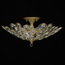 Nowoczesna lampa sufitowa na 6 żarówek, złote wykończenie MW-LIGHT Crystal 345012406