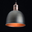 Nowoczesna lampa wisząca 5 kloszy, antyczne srebro i miedź MW-LIGHT Industrial 551011205