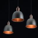 Nowoczesna lampa wisząca 5 kloszy, antyczne srebro i miedź MW-LIGHT Industrial 551011205