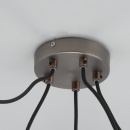 Nowoczesna lampa wisząca 5 kloszy, antyczne srebro i miedź MW-LIGHT Industrial 551011205