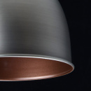 Nowoczesna lampa wisząca 5 kloszy, antyczne srebro i miedź MW-LIGHT Industrial 551011205