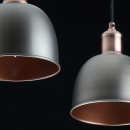 Nowoczesna lampa wisząca 5 kloszy, antyczne srebro i miedź MW-LIGHT Industrial 551011205