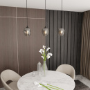 Nowoczesna lampa wisząca ISTAR 1 BL GRAFIT Emibig 680/1