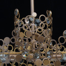 Nowoczesna lampa wisząca o mosiężnym wykończeniu RegenBogen Neoclassic 121011206