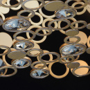 Nowoczesna lampa wisząca o mosiężnym wykończeniu RegenBogen Neoclassic 121011206