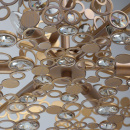 Nowoczesna lampa wisząca o mosiężnym wykończeniu RegenBogen Neoclassic 121011206