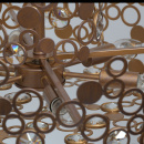 Nowoczesna lampa wisząca o mosiężnym wykończeniu RegenBogen Neoclassic 121011206