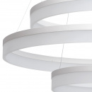 Nowoczesna lampa wisząca trzy ringi LED białe, matowe RegenBogen Hi-Tech 661011603