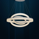 Nowoczesna lampa wisząca trzy ringi LED białe, matowe RegenBogen Hi-Tech 661011603