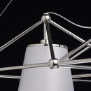 Nowoczesna lampa wisząca ze stali nierdzewnej ze srebrnymi abażurami Chiaro 612010306