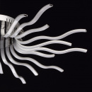 Nowoczesne, futurystyczne oświetlenie sufitowe LED w stylu falistym RegenBogen 496013724