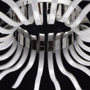 Nowoczesne, futurystyczne oświetlenie sufitowe LED w stylu falistym RegenBogen 496013724