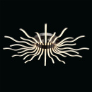 Nowoczesne, futurystyczne oświetlenie sufitowe LED w stylu falistym RegenBogen 496013724