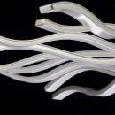 Nowoczesne, futurystyczne oświetlenie sufitowe LED w stylu falistym RegenBogen 496013724