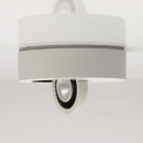 Nowoczesne okrągłe oświetlenie sufitowe LED z czarnym, obrotowym spotem 637016401