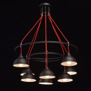 Nowoczesne oświetlenie do dużego pomieszczenia MW-LIGHT Loft 8 żarówek 696010708