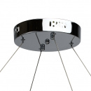 Nowoczesne oświetlenie LED do salonu czarny chrom RegenBogen Techno 492013014