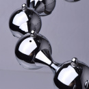 Nowoczesne oświetlenie LED do salonu czarny chrom RegenBogen Techno 492013014