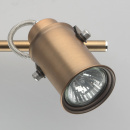 Nowoczesny, obrotowy, 3-drożny reflektor halogenowy w kolorze mosiądzu miodowego 551020603