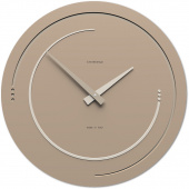 Nowoczesny zegar ścienny Sonar 46 cm CalleaDesign caffelatte 10-134-14