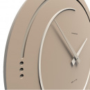 Nowoczesny zegar ścienny Sonar 46 cm CalleaDesign caffelatte 10-134-14