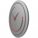 Nowoczesny zegar ścienny Sonar 46 cm CalleaDesign kolor aluminium 10-134-2