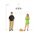 Nowoczesny żyrandol chromowany MW-LIGHT Techno Kosmos 1120206