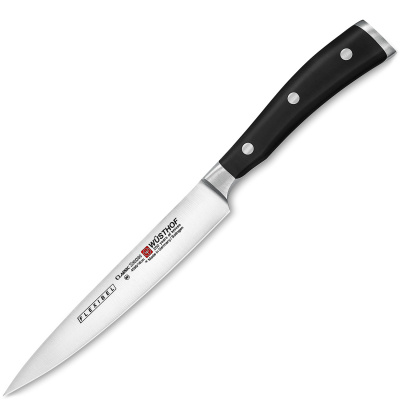 Nóż do filetowania ryby 16 cm Wusthof Classic Ikon czarna rączka W-1040333716