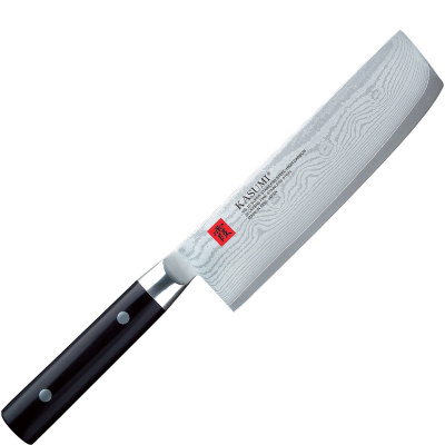 Nóż kuchenny ze stali damasceńskiej Nakiri 17 cm Kasumi Damascus K-84017