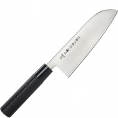 Nóż Santoku 16,5cm Tojiro Zen rękojeść kasztanowiec FD-567K
