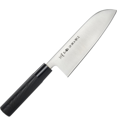Nóż Santoku 16,5cm Tojiro Zen rękojeść kasztanowiec FD-567K