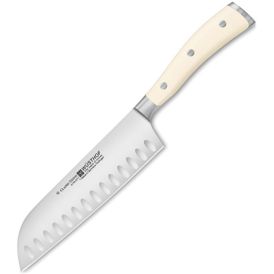 Nóż Santoku 17 cm Wusthof Classic Ikon kremowa rączka W-1040431317