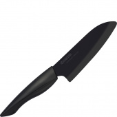 Nóż Santoku czarna ceramika Kyocera Shin 14 cm ZK-140BK-BK