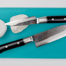 Nóż Santoku mały 13 cm Kasumi HM VG-10 stal młotkowana, wysokowęglowa K-74013